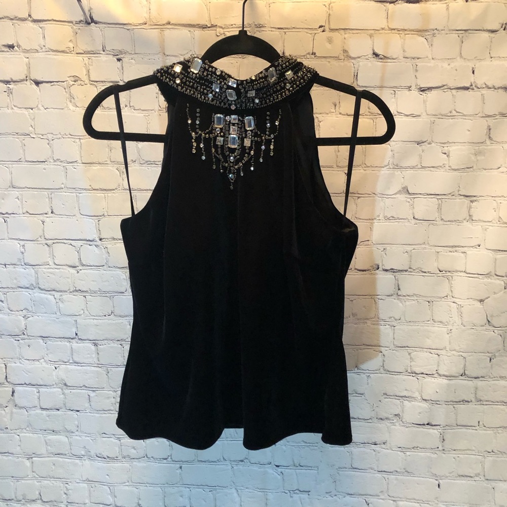 Velvet crystal top